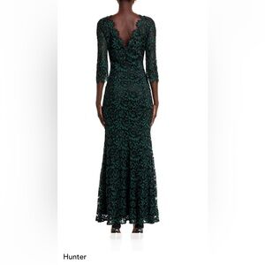 eliza j illusion neck embroidered lace midi dress Eliza J Illusion Lace Midi Sheath Dress In Blue - 60% Off